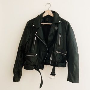 Zara Fake Leather Jacket - M